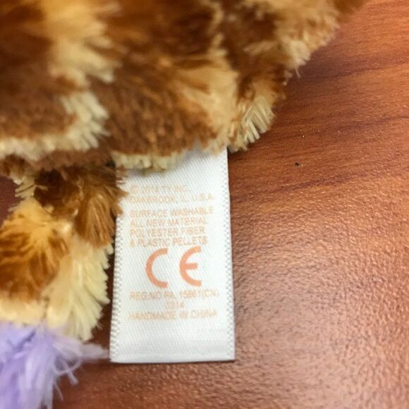 TY Beanie Boos -‎ Safari brown/purple giraffe 2014 - Picture 4 of 4